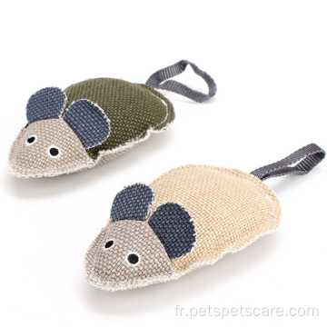 Jouets de scrath de chat de souris de lin de nouvelle conception de vente chaude